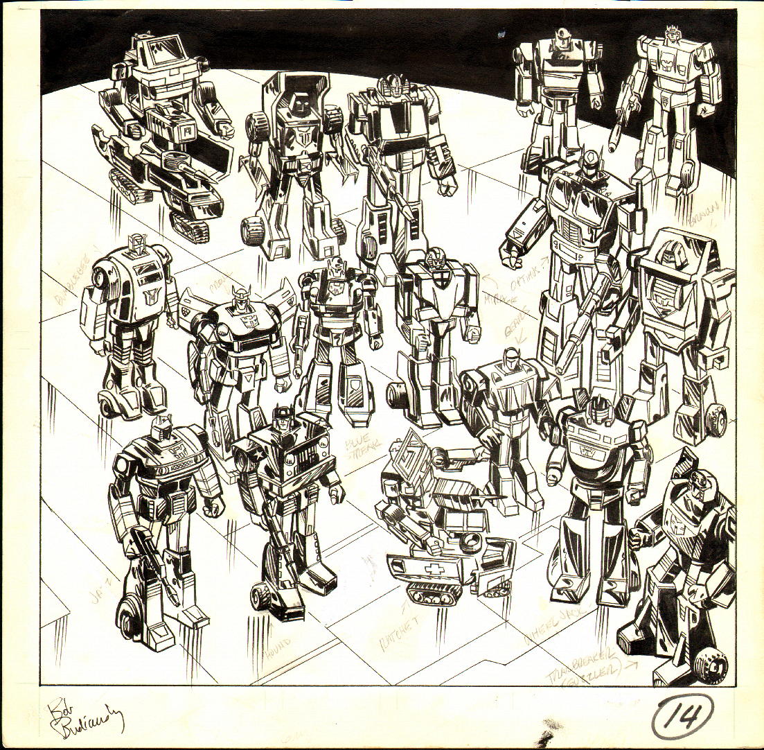 Marvel Transformers #1 Original Art For Sale