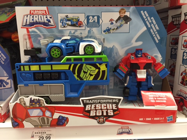 Transformers: Rescue Bots Rescue Racers and Racing Trailer Sighted at US Retail