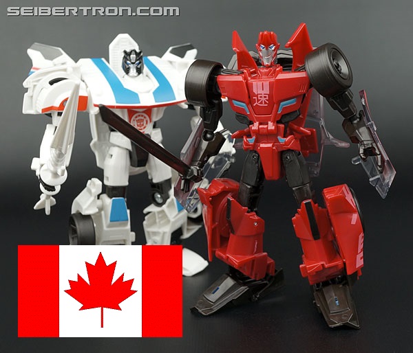 Transformers Robots in Disguise (2015) Warrior Jazz / Sideswipe & 1-Steps Found in Canada