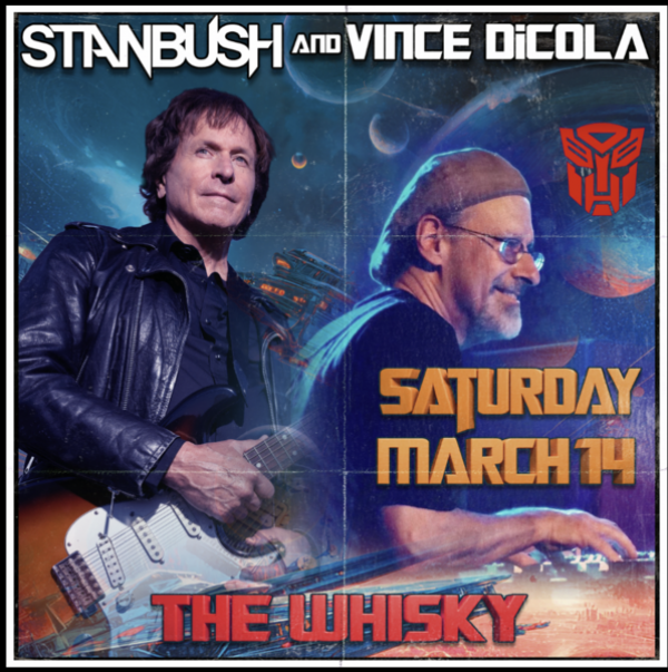 Stan Bush and Vince DiCola performing at Whisky A Go Go Saturday, March 14, 2026