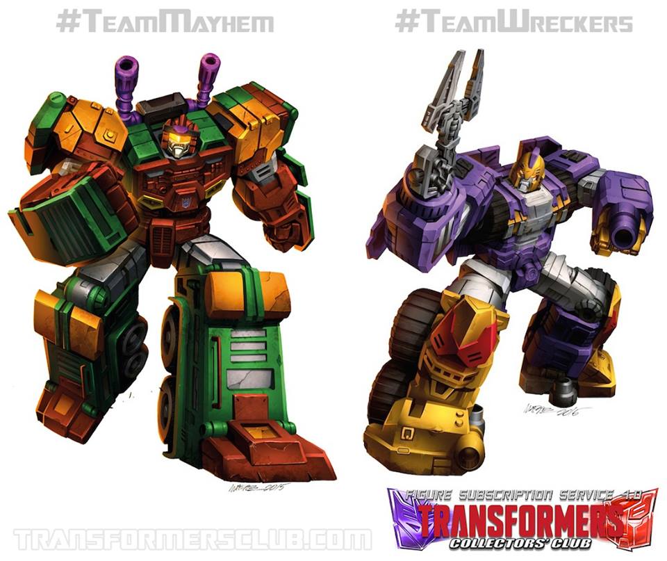 Transformers Subscription Service TFSS 4.0 Bludgeon and Impactor Tech Spec art