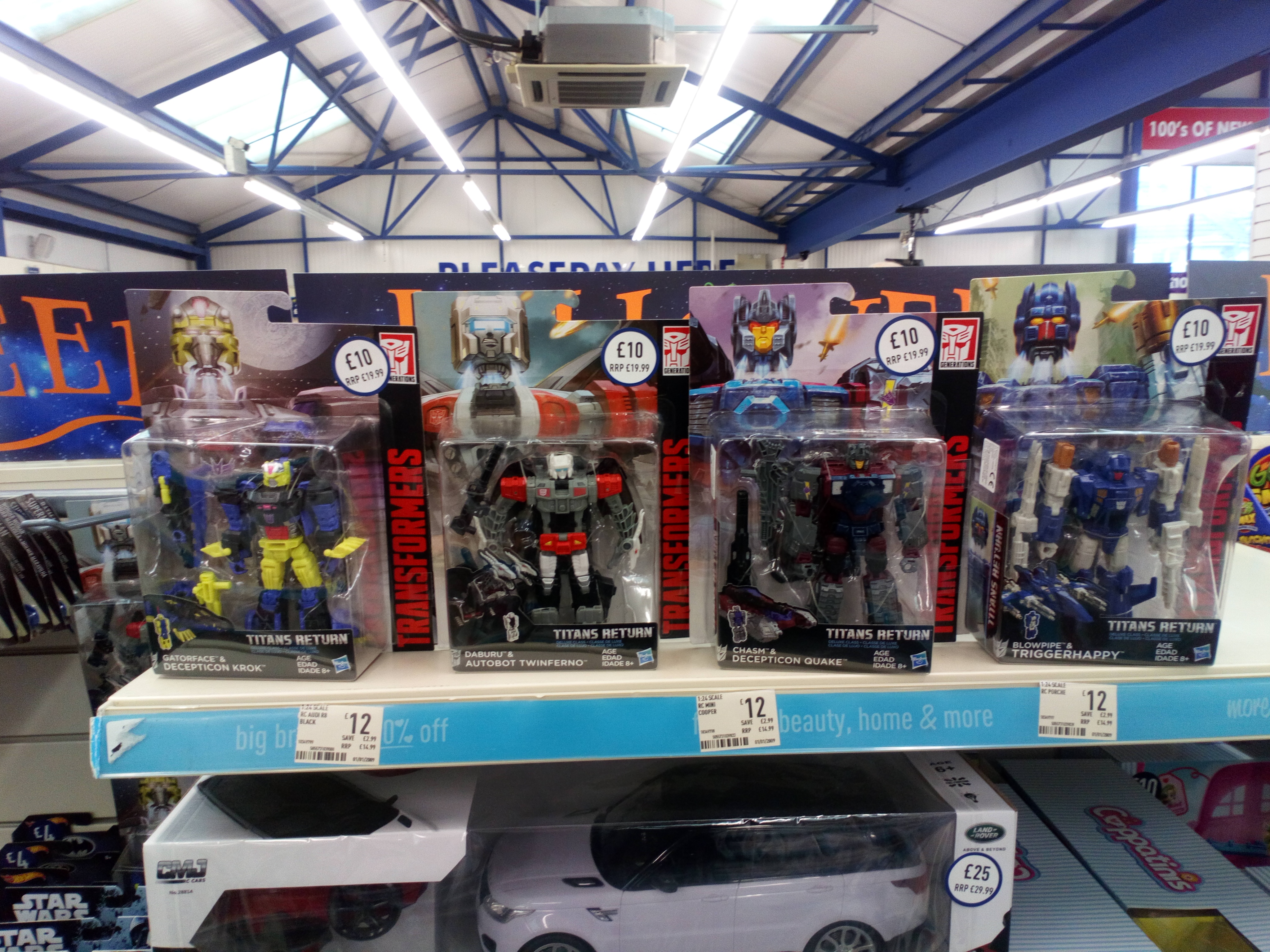 Transformers Titans Return Krok, Quake, Triggerhappy, and Twinferno Sighted at Large Discount in UK
