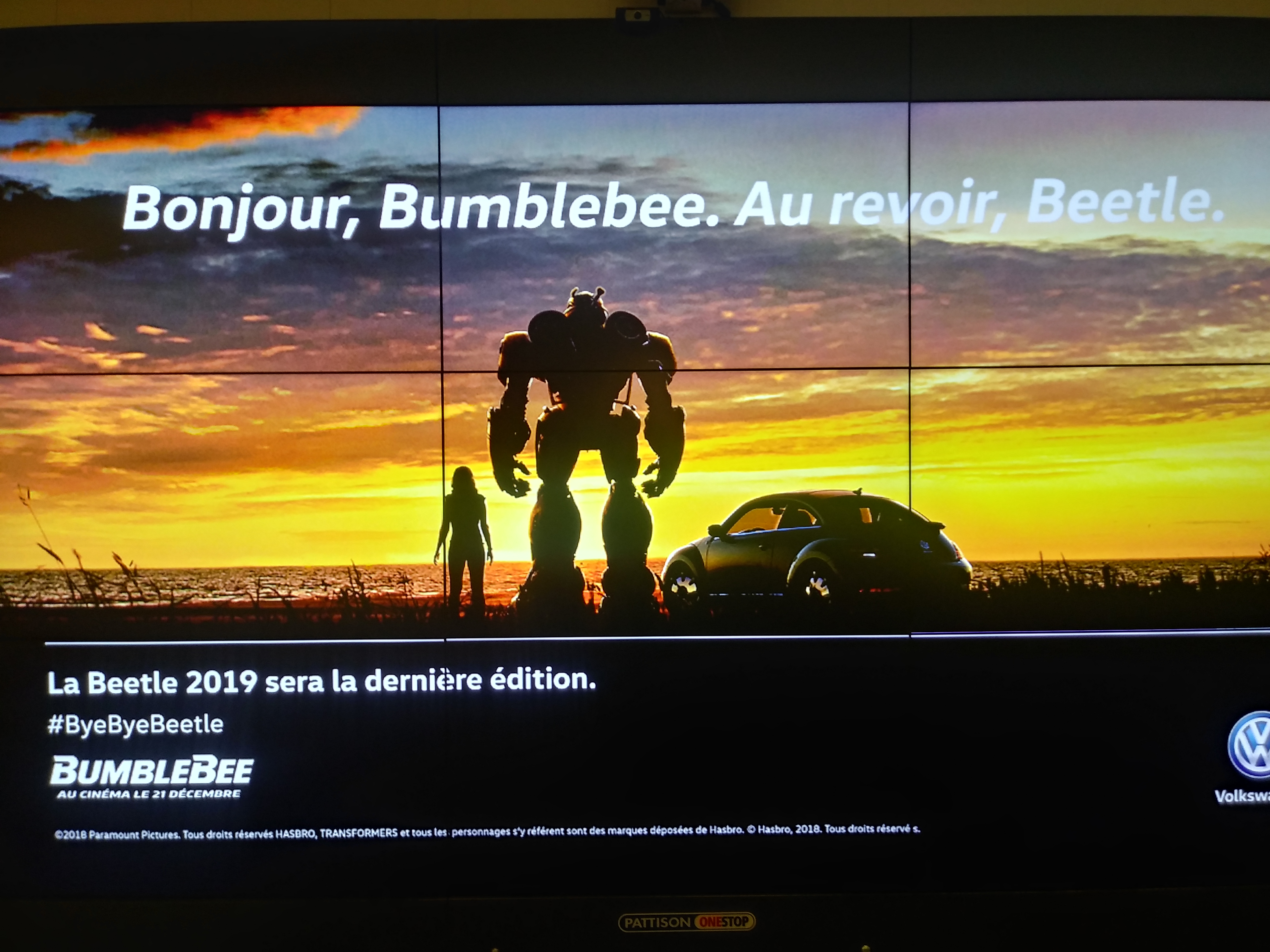 Bumblebee Movie Part of Goodbye Beetle Campaign from Volkswagen