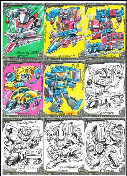 Additional Sketch Card Previews from Breygent Marketing's Transformers Collector Card Set