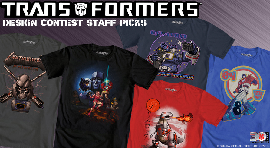 WeLoveFine.com Transformers Contest Staff Picks - More T-Shirts!