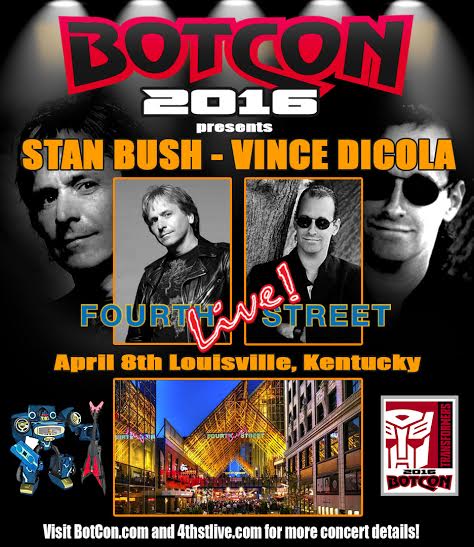 Botcon 2016 Concert Poster: Stan Bush and Vince Dicola
