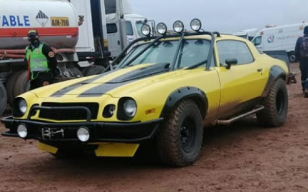 Images of Filming Rise of the Beasts in Peru with Off Road Bumblebee, Nightbird, and the Terrorcons