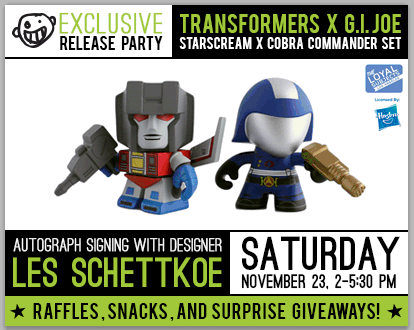 Newbury Comics Exclusive Starscream & Cobra Commander 2-Pack From The Loyal Subjects