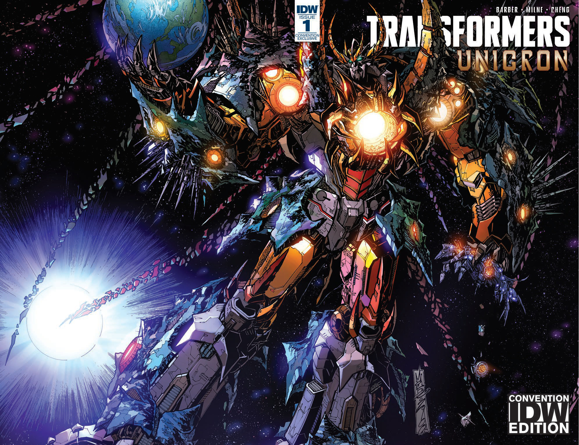 IDW Exclusive #SDCC2018 Transformers: Unicron #1 Alex Milne Cover