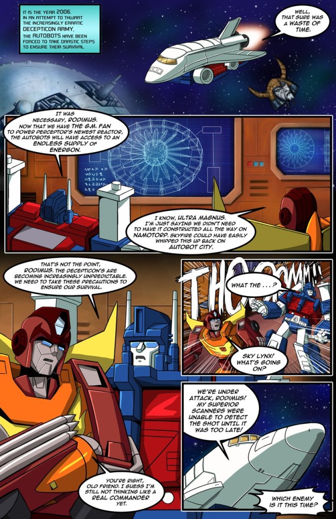 TFcon 2013 Live Script Reading Prelude Comic Book