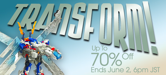 HobbyLink Japan: Transformers items on sale now until June 2nd!