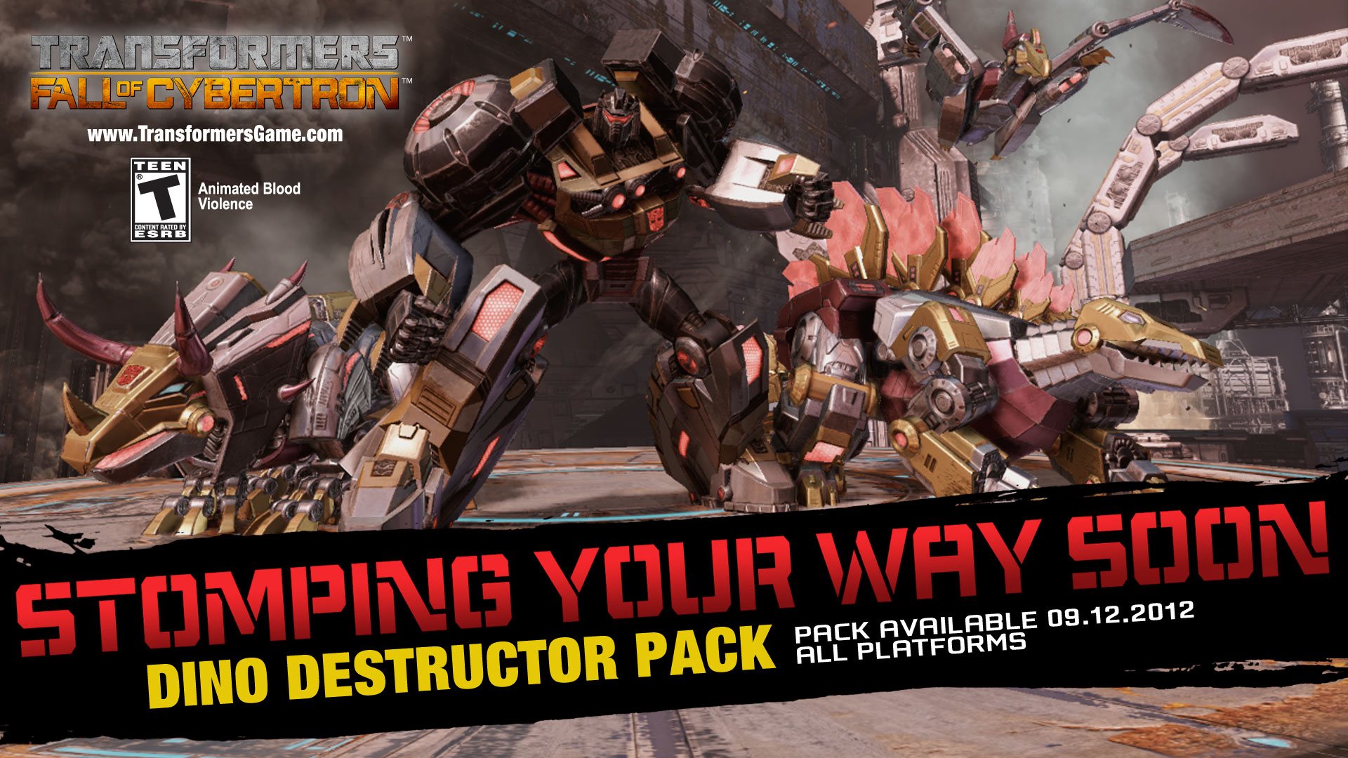 Transformers: Fall of Cybertron "Dinobot Destructor Pack" Trailer