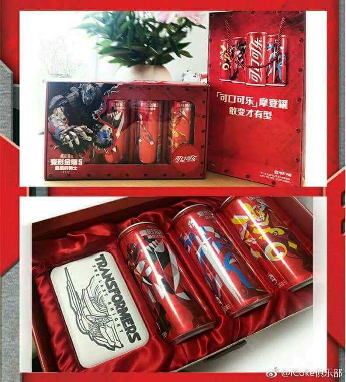 Additional Images of Transformers: The Last Knight Coca Cola Cans and new Collector's Box