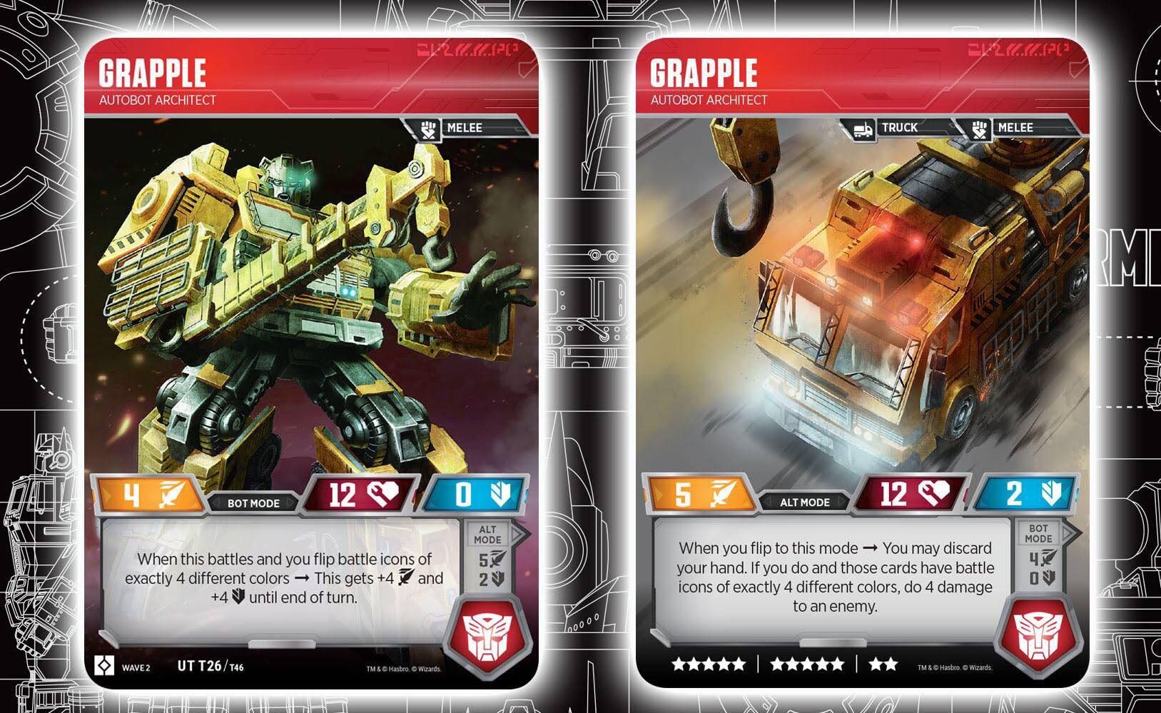 Grapple Revealed For The Official Transformers Trading Card Game And In-depth Analysis