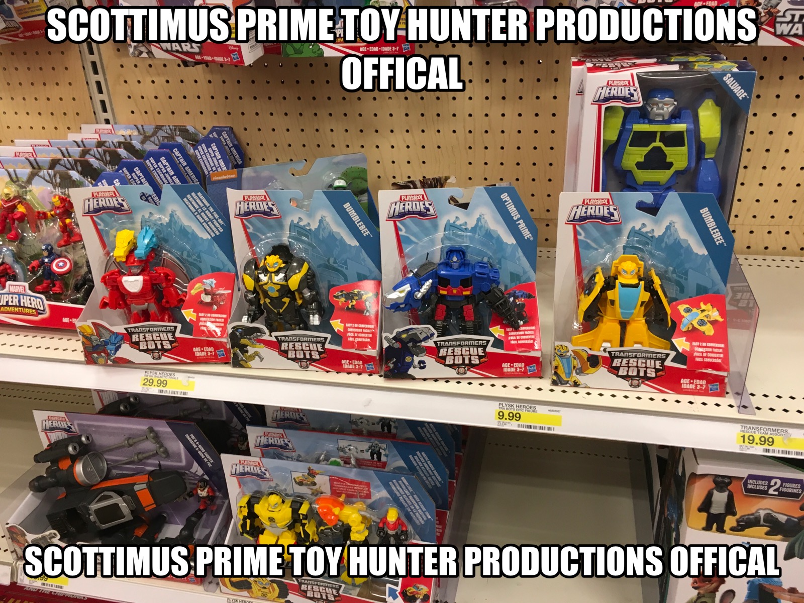 New 2017 Transformers: Rescue Bots Bumblebee, Heatwave and Optimus Prime Figures Found at Target