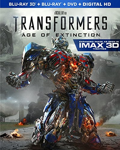 Transformers Age of Extinction Blu-Ray 3D & Blu-Ray Combo Packs with 3 Hours of Special Features