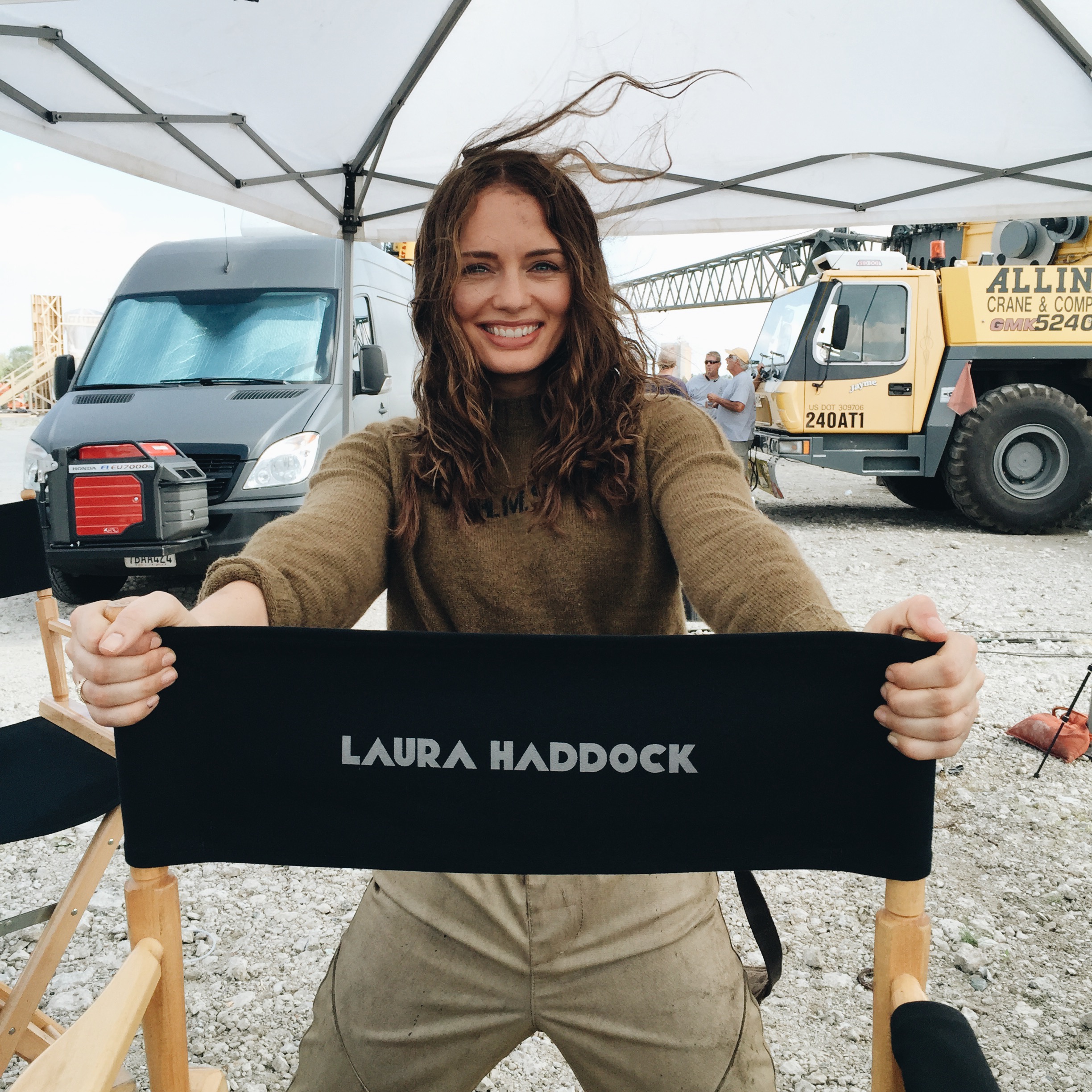 Laura Haddock Arrives on Set of Transformers: The Last Knight, Isabela Moner's 15th Birthday