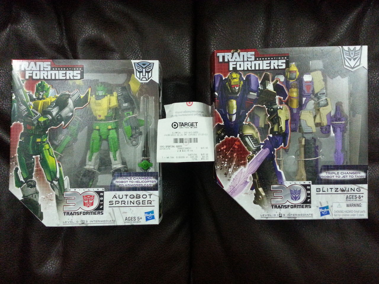 Transformers Generations Springer and Blitzwing Sighted at Retail