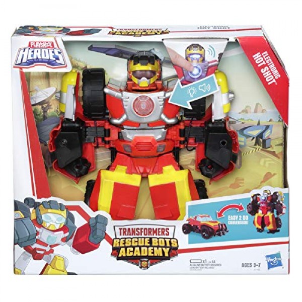 Rescue Bots Academy Electronic Hot Shot figure now available on Amazon.com