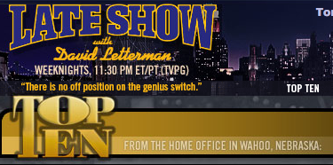 Optimus Prime To Do "The Late Show" Top Ten List TONIGHT!