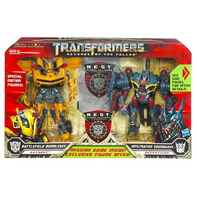 In stock at TRU.com: Battlefield Bumblebee versus Infiltration Soundwave