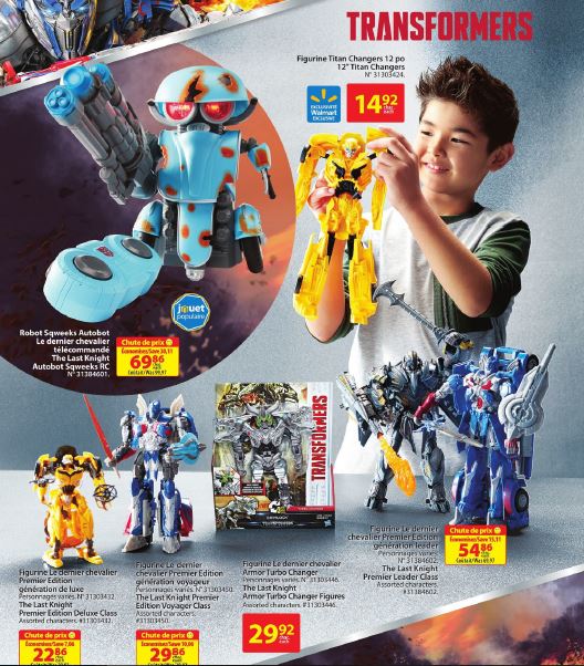 Transformers Prominently Featured in Both Toysrus and Walmart Holiday Guides in Canada