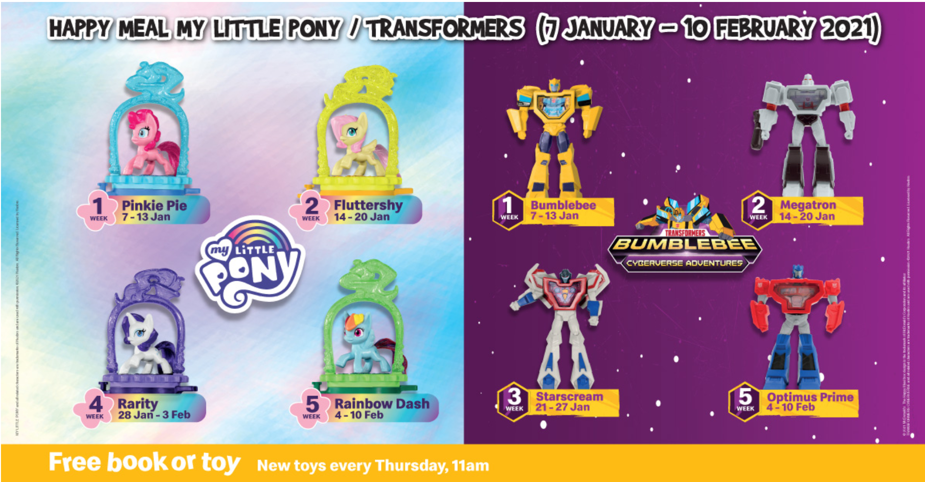 New Transformers Happy Meal Toys for  International Markets
