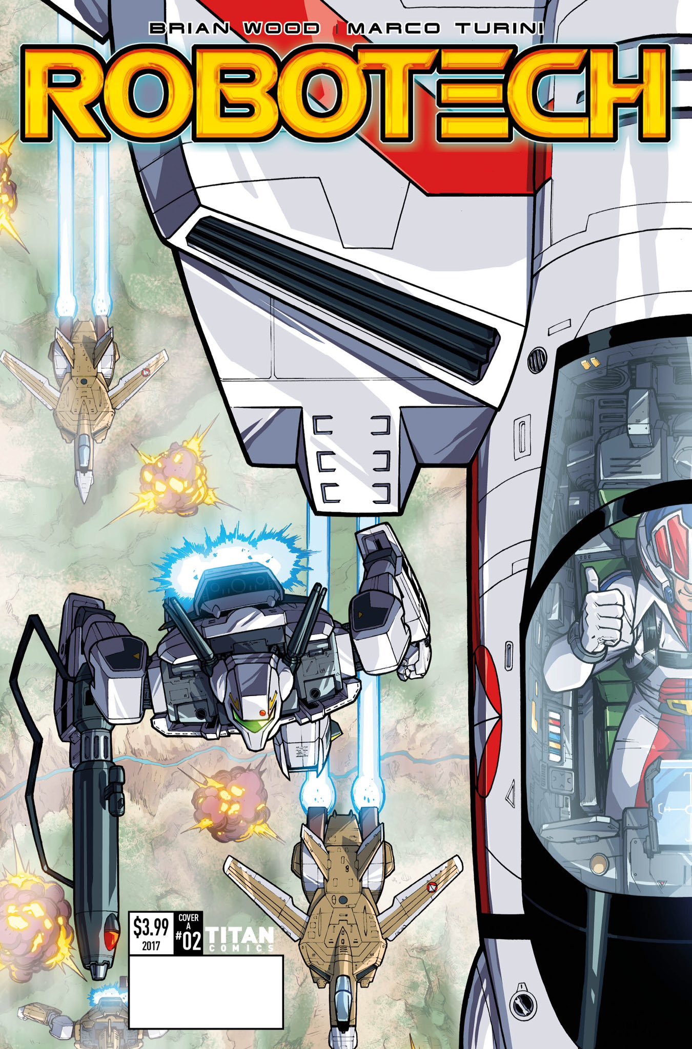 Nick Roche and Josh Perez Cover for Titan Comics Robotech #2