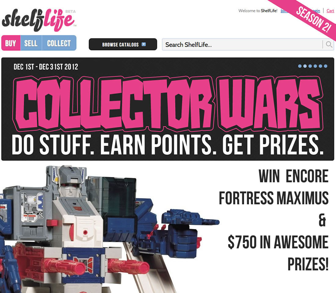 Win Encore Fortress Maximus, Vintage Millenium Falcon & $750 in Prizes with ShelfLife.net’s Collector Wars (Season 2)!