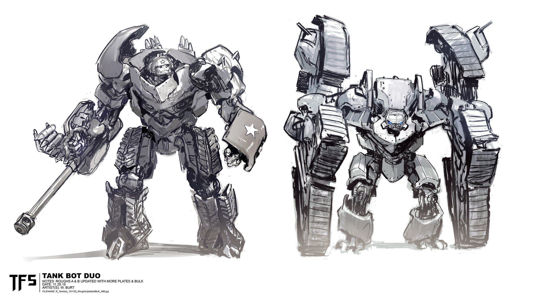 More Concepts for Transformers: The Last Knight Dragonicus, Bulldog, Megatron by Tedeschi, Pringle, Burt