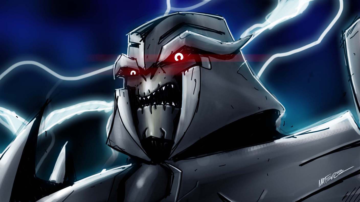Marcelo Matere Transformers Prime Megatron Warm Up Sketch