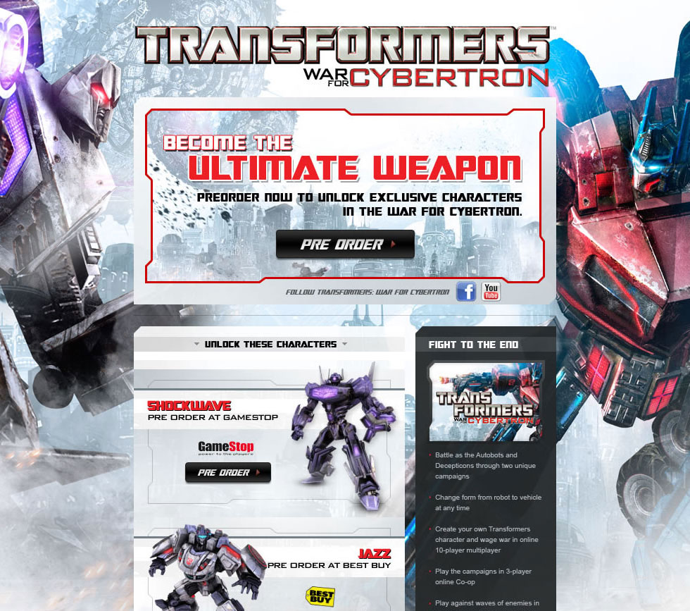 War for Cybertron pre-order links now available