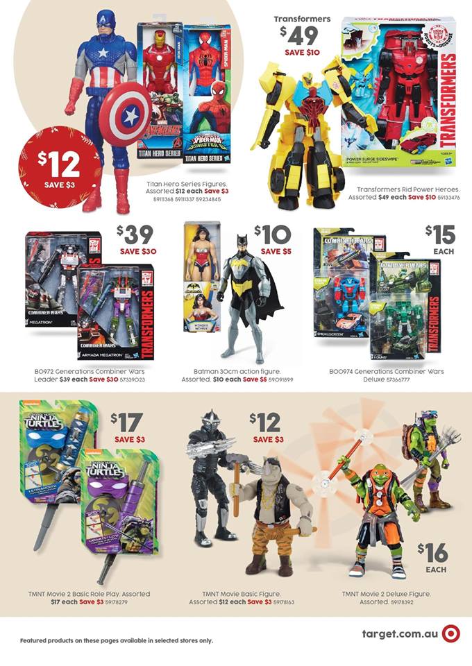Transformers Robots in Disguise Power Surge Figures, Combiner Wars Deluxes and Leaders On Sale at Australian Target