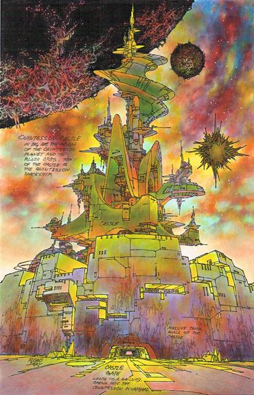 Floro Dery Concept Art - Quintesson Castle and Ariel