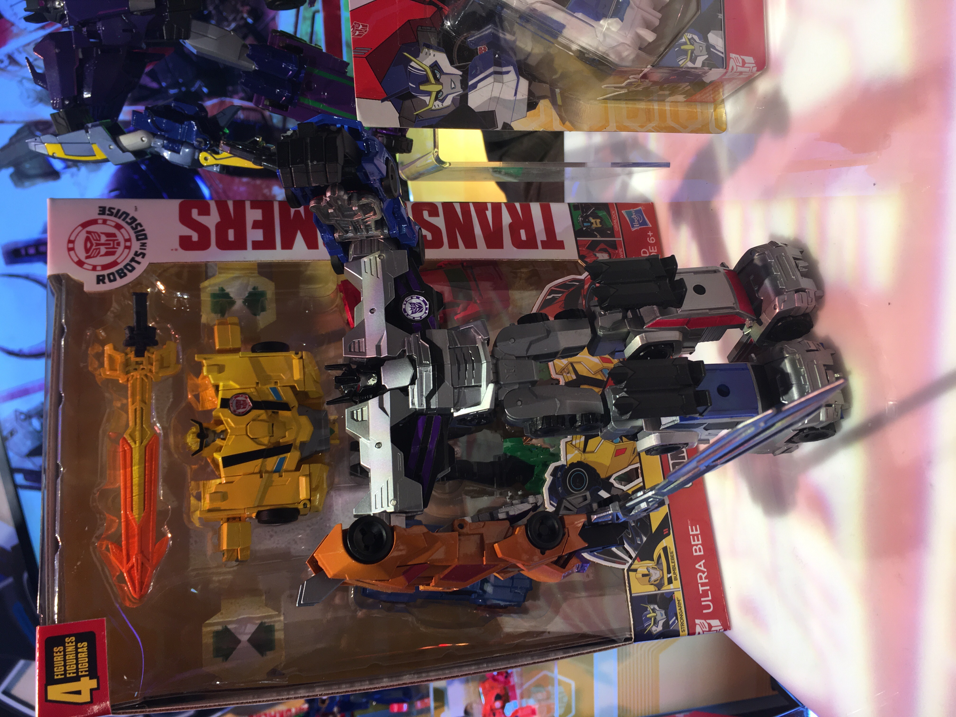 Toy Fair 2017 - Showroom Images of Transformers Robots in Disguise Combiner Force: Ultra Bee, Galvatronus, Menasor #HasbroToyFair #TFNY