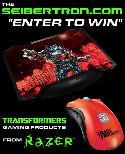 Winners announced from Seibertron.com's contests for Razer's Transformers Gaming Products