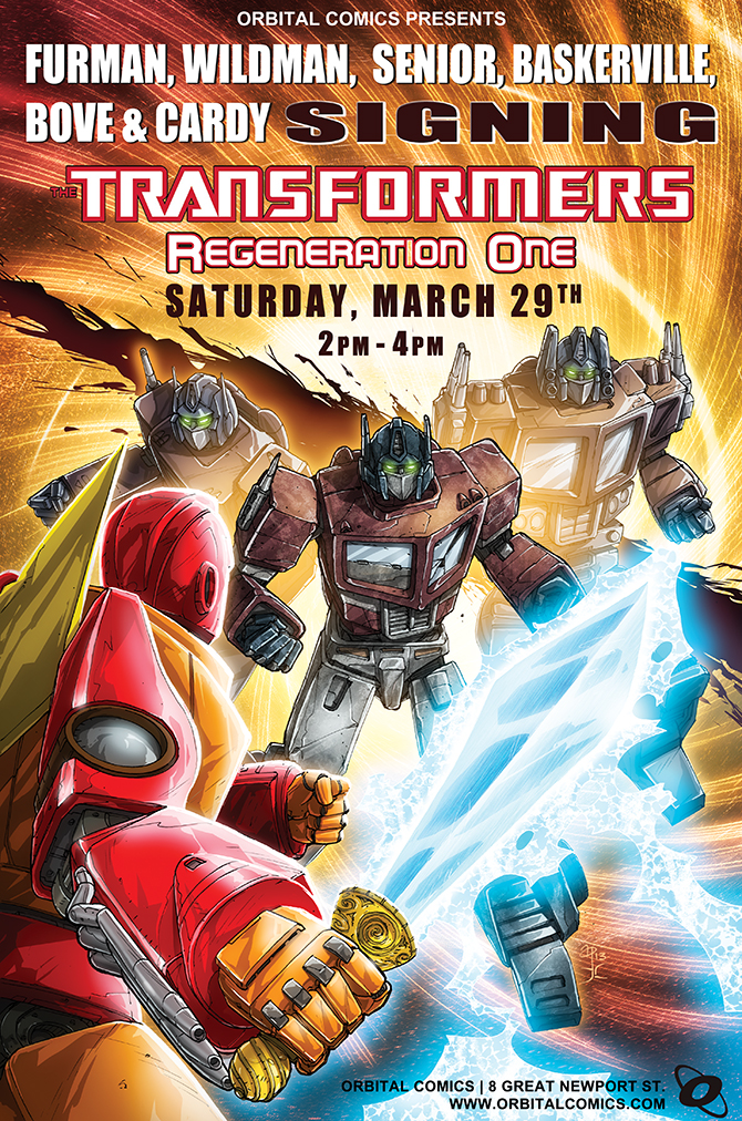 Transformers: ReGeneration One #100 Signing Event in London, UK