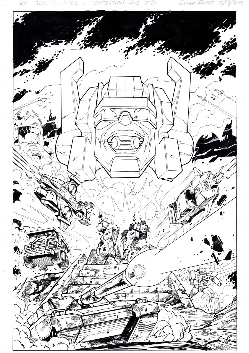 Original Guido Guidi Transformers Comic Art on eBay