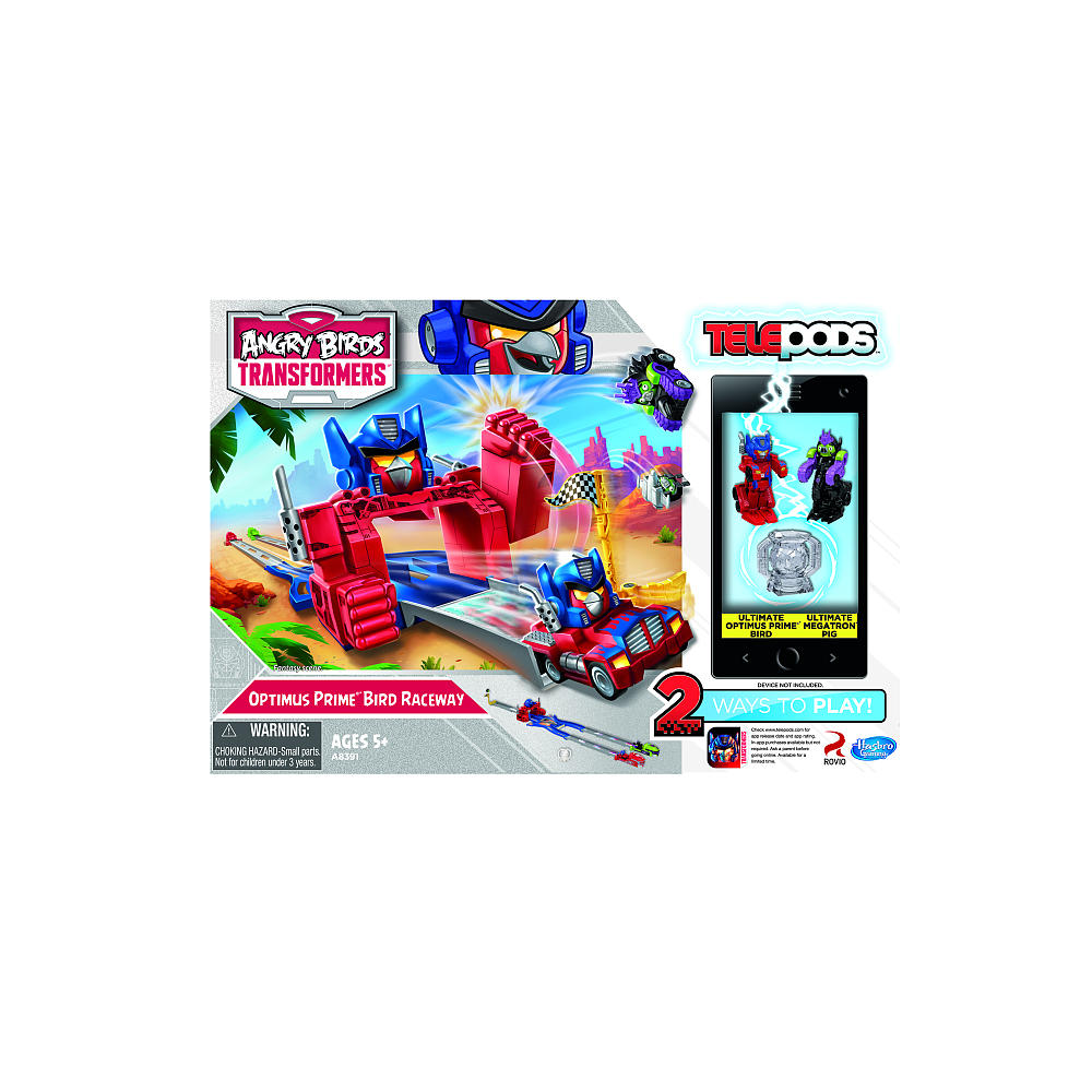 Hasbro Angry Birds Transformers Optimus Prime Bird Race Set and Energon Racers Pre-Orders