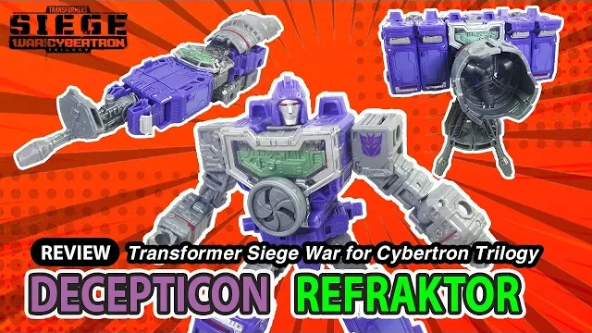 New Video Review of Transformers War for Cybertron Siege Deluxe Class Reflector / Refracktor