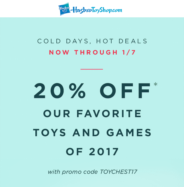 HasbroToyShop.com Toy Chest Toys 20% Off and Free Shipping