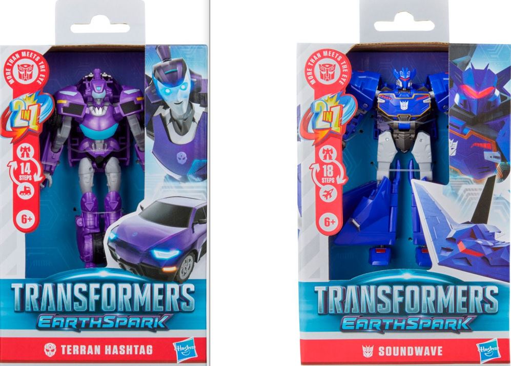 First Look at 2 New Deluxe Earthspark Toys: Soundwave and Hashtag