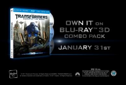 Transformers Dark of the Moon Ultimate Edition Blu-ray 3-D Combo Pack Trailer