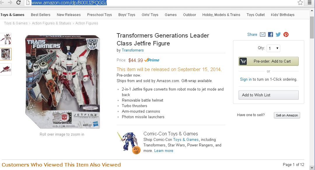 Transformers Generations 30th Anniversary Leader Class Jetfire Pre-Order up at  Amazon