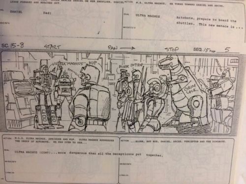 Transformers The Movie 1986 Original Storyboards Reduction Master for Auction