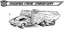 The Ark Addendum update:  Rodimus Prime's extended transformation