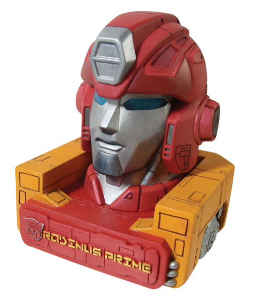 Transformers News: New Diamond Select Busts, including Rodimus Prime and Shockwave
