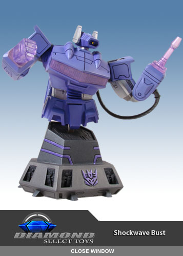 Transformers News: New Diamond Select Busts, including Rodimus Prime and Shockwave