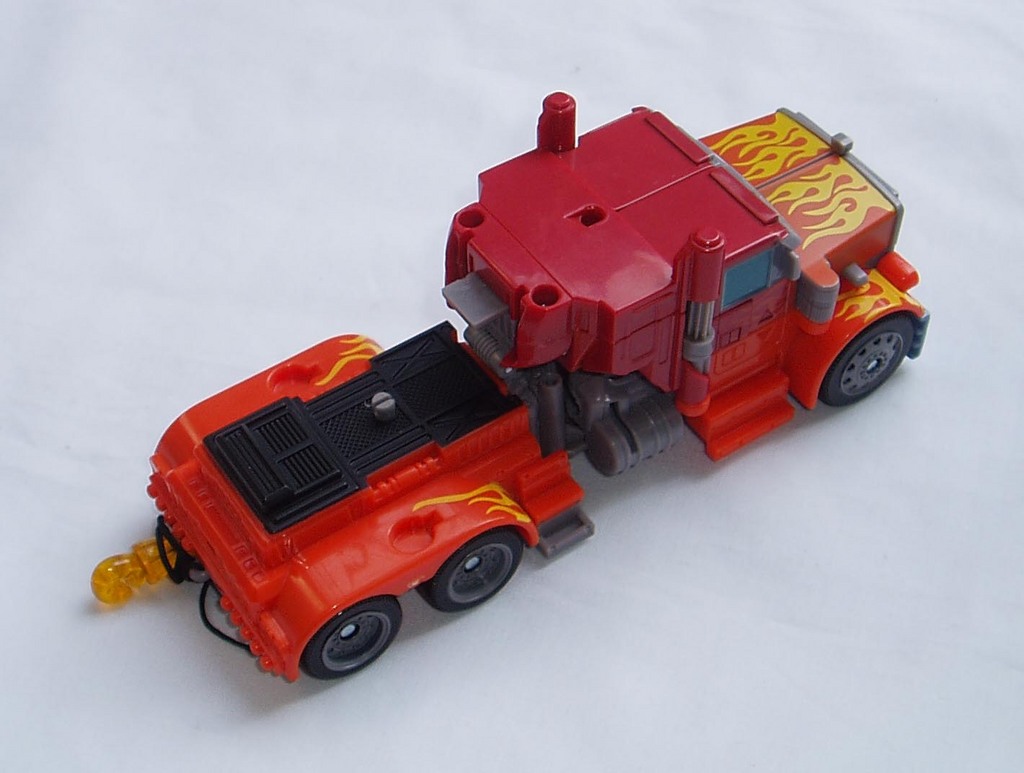 Transformers News: More Images of Fire Blast Optimus Prime Fast Action Battler