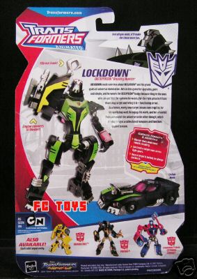 Transformers News: In Package Images of Transformers Animated Lockdown